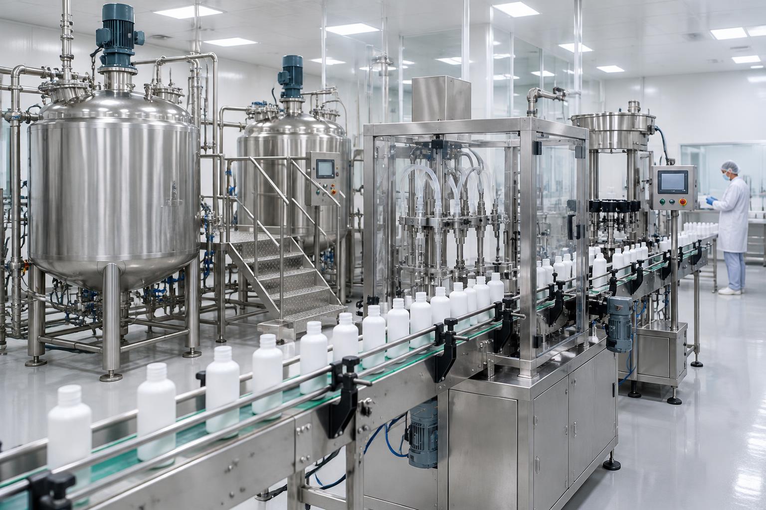 Cosmetics, FMCG & pharma manufacturing line